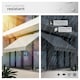 image 4 of Awning with hand crank - pressure fitted , height adjustable | Grey | light grey | 200 x 180 cm | 1