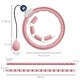 image 7 of SPORTNOW Smart Weighted Hula Hoop with 16 Detachable Knots, Pink