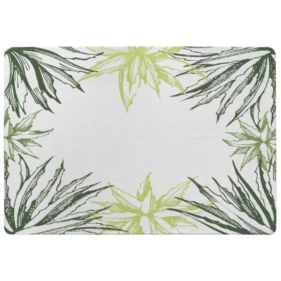 image 1 of Green Leaf Border (Rug) Multi | XL: 160x230cm