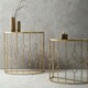 image 1 of Interiors by Premier Sleek And Sturdy Art Deco Console Tables, Durable Hallway Table, Easily Maintained Modern Console Table Gold