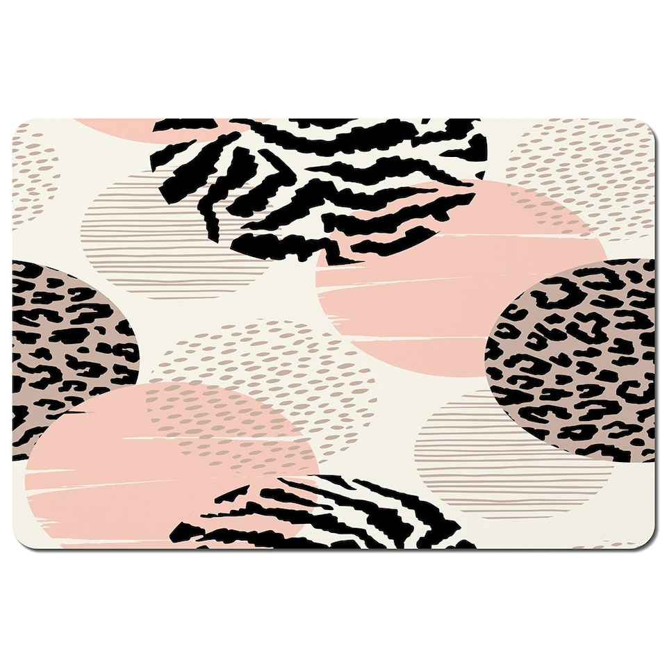 image 1 of Abstract geometrics with animal print and circles (Placemat)