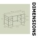 image 7 of Industrial 140CM Computer Desk With Storage Shelves And Drawer Oak