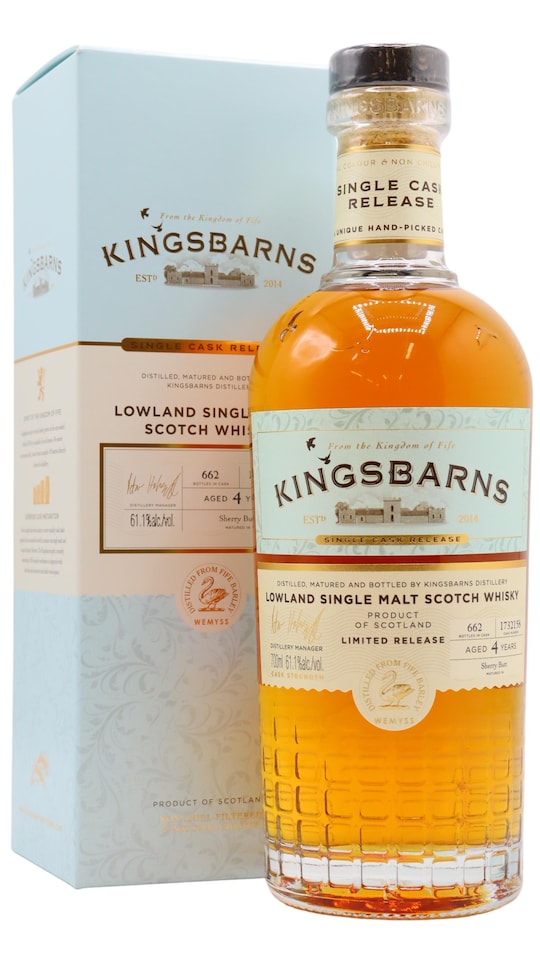 Kingsbarns - Single Sherry Cask No. 1732158 4 year old Whisky