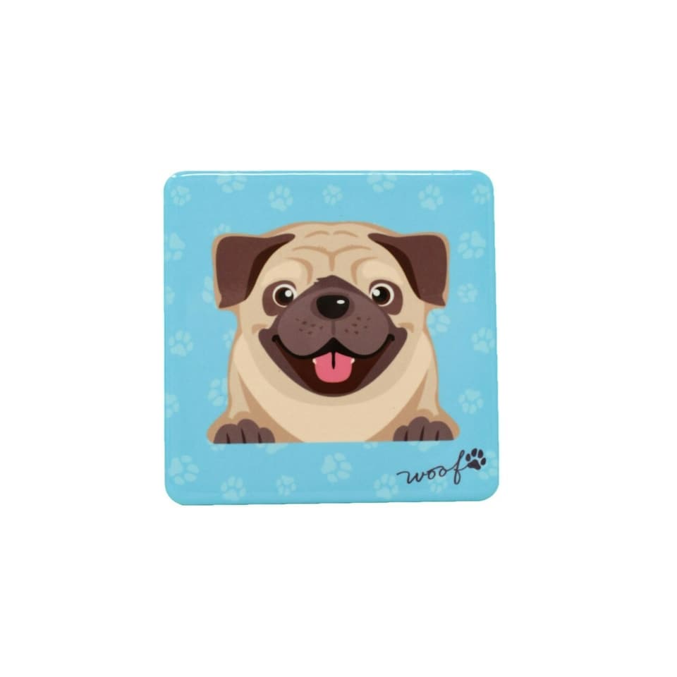Mulberry Designs Pet Coaster Dog Pug Fawn