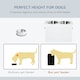 image 5 of PawHut Raised Pet Bowls w/ Storage, Two Stainless Bowls, Elevated Base - White