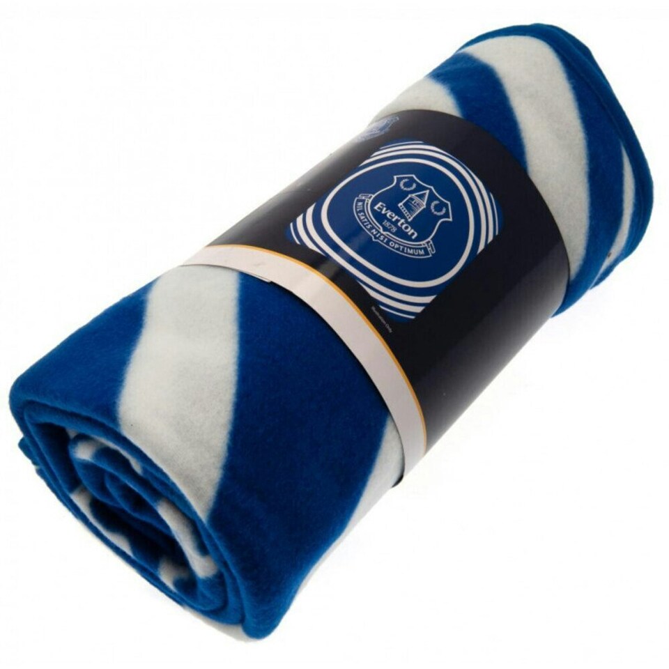 image 1 of Everton FC Fleece Pulse Blanket - Blue/White - One Size
