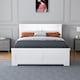 image 4 of 5ft King Size 4 drawer storage, Solid,strong,white painted wood bed frame.Wooden bedstead | White | King
