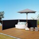 image 2 of Outsunny 6mx1.8m Double Retractable Side Awning Steel Frame Outdoor Shade Black | Black | Black | 1
