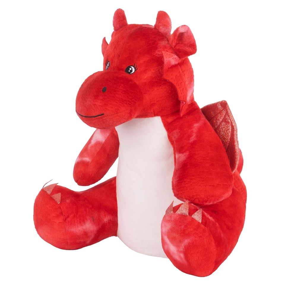 image 1 of Mumbles Zippie Dragon Plush Toy | Red | Red | One Size | 1