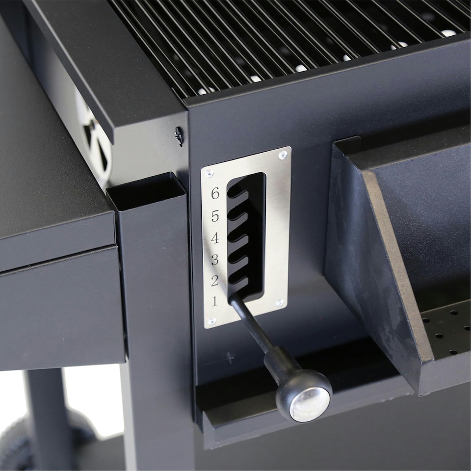 image 1 of Charles Bentley Deluxe Charcoal BBQ Grill with Chrome Steel Warming Rack