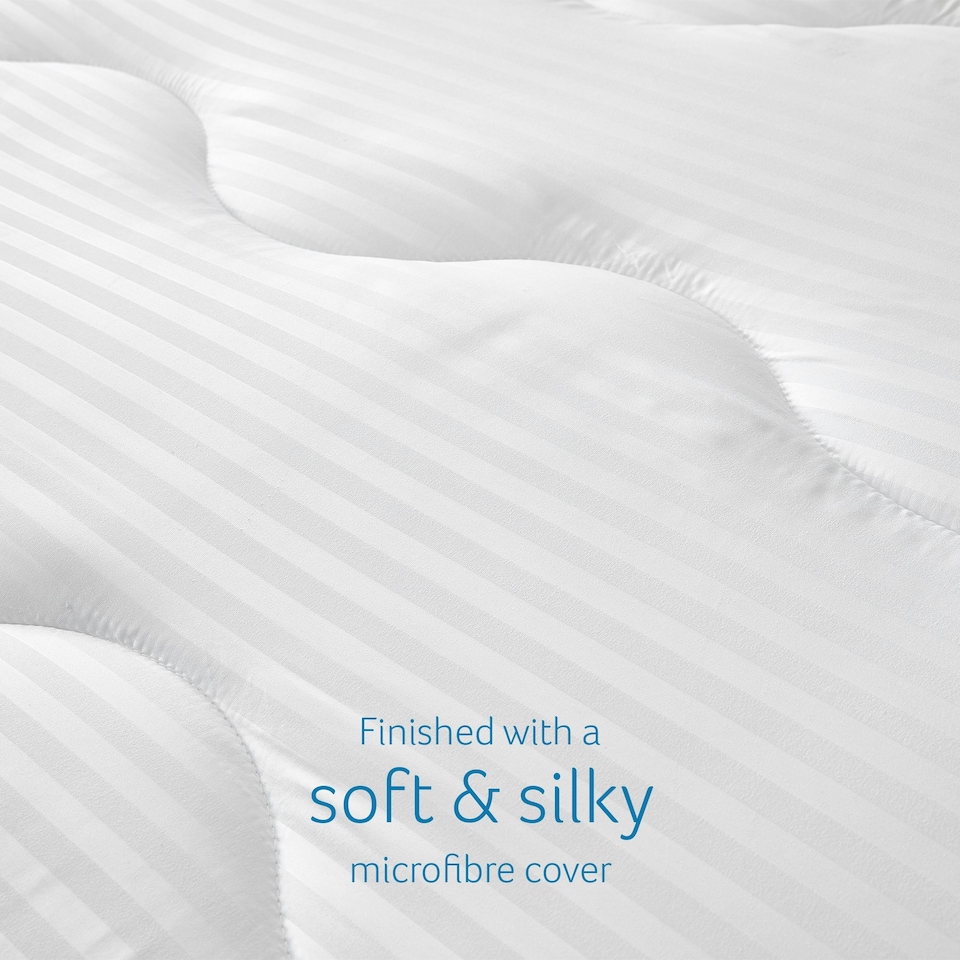 image 1 of Snuggledown Luxurious Hotel Temperature Control Mattress Topper, Medium Support, Single White | Single