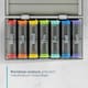 image 3 of Fineway Weekly Pill Organiser Morning/Evening with Storage Box - 7 Day Colour-Coded - Transparent