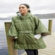 image 1 of Mountain Warehouse Wearable Blanket Unisex Hooded Warm Comfy for Camping Hiking Green | Khaki | One Size