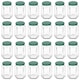 image 1 of Argon Tableware Hexagonal Glass Jam Jars with Green Lids - 250ml - Pack of 24