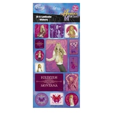Hannah Montana 3D Stickers - Multicoloured - One Size