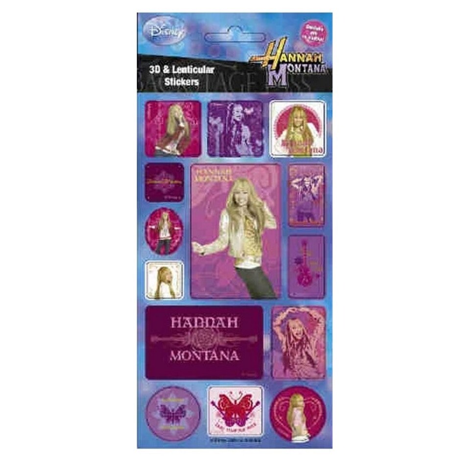 Hannah Montana 3D Stickers - Multicoloured - One Size