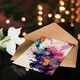 image 4 of Liquid Paint Pour Colourful Abstract Woman Her Birthday Card