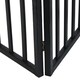 image 4 of Black Dog Safety Folding Wooden Pet Gate Portable Indoor Barrier