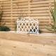 image 4 of Pack of 12 27cm White Plastic Garden Patio Lawn Border Fence Edging