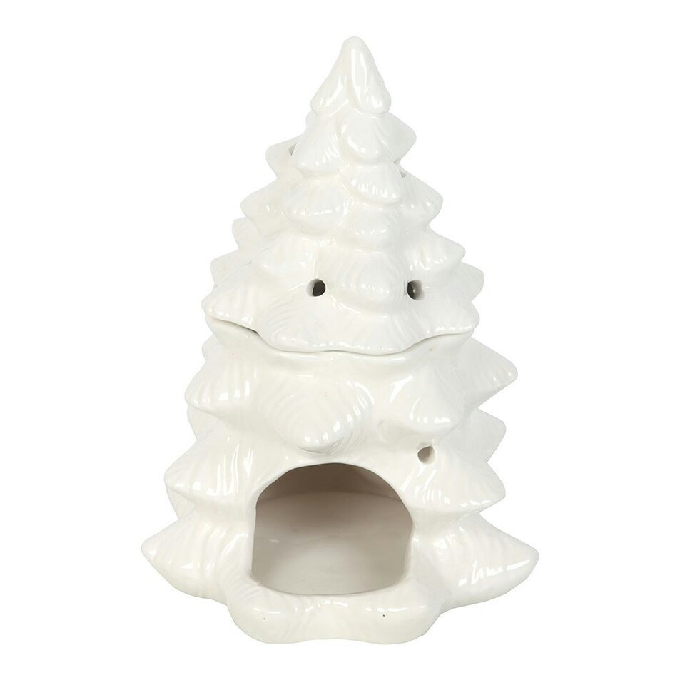 image 1 of White Fir Tree Oil Burner and Wax Warmer