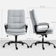 image 7 of HOMCOM Fabric Office Chair, Computer Desk Chair for Home, Light Grey Grey