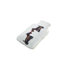 Hearth And Home Hot Water Bottle With Cover - Flannel/White - One Size