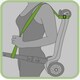 image 3 of Neon Green - Pull Strap