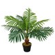 image 1 of Outsunny 60cm Artificial Palm Tree Decorative Plant 8 Leaves with Nursery Pot, Fake Tropical Tree for Indoor Outdoor Decor, Green
