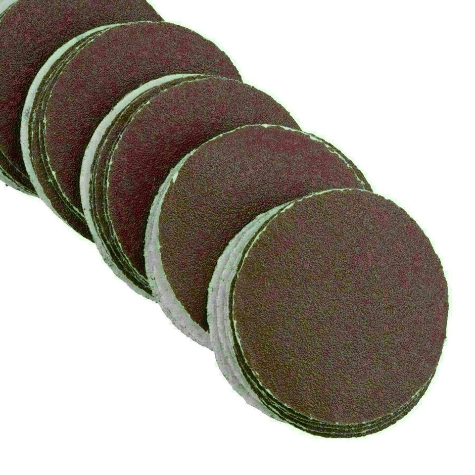 image 1 of 100 Pack Hook/Loop DA Sanding Grinding Abrasive Pad 120 Grit Discs 2" (50mm) AT376