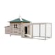 image 1 of PawHut Chicken Coop Hen Poultry House w/ Nesting Box Outdoor Run Patio Wooden