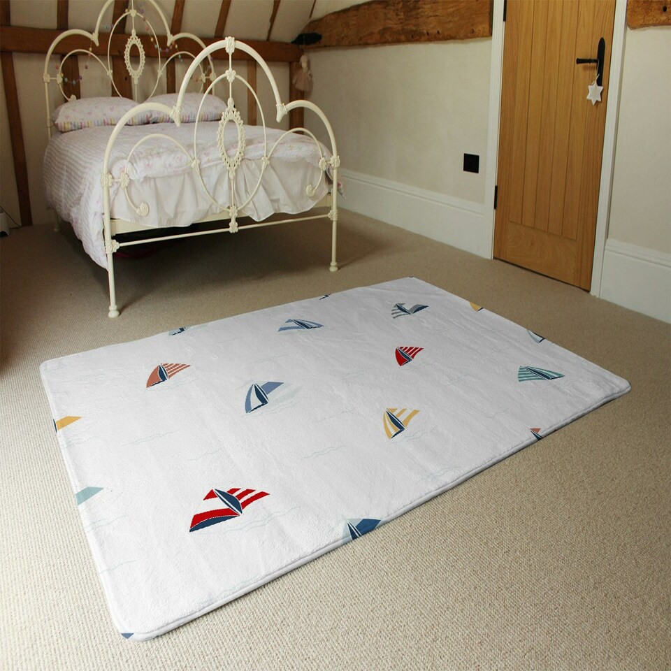 image 1 of Striped Sailboats (Rug) Multi | Large: 140x200cm