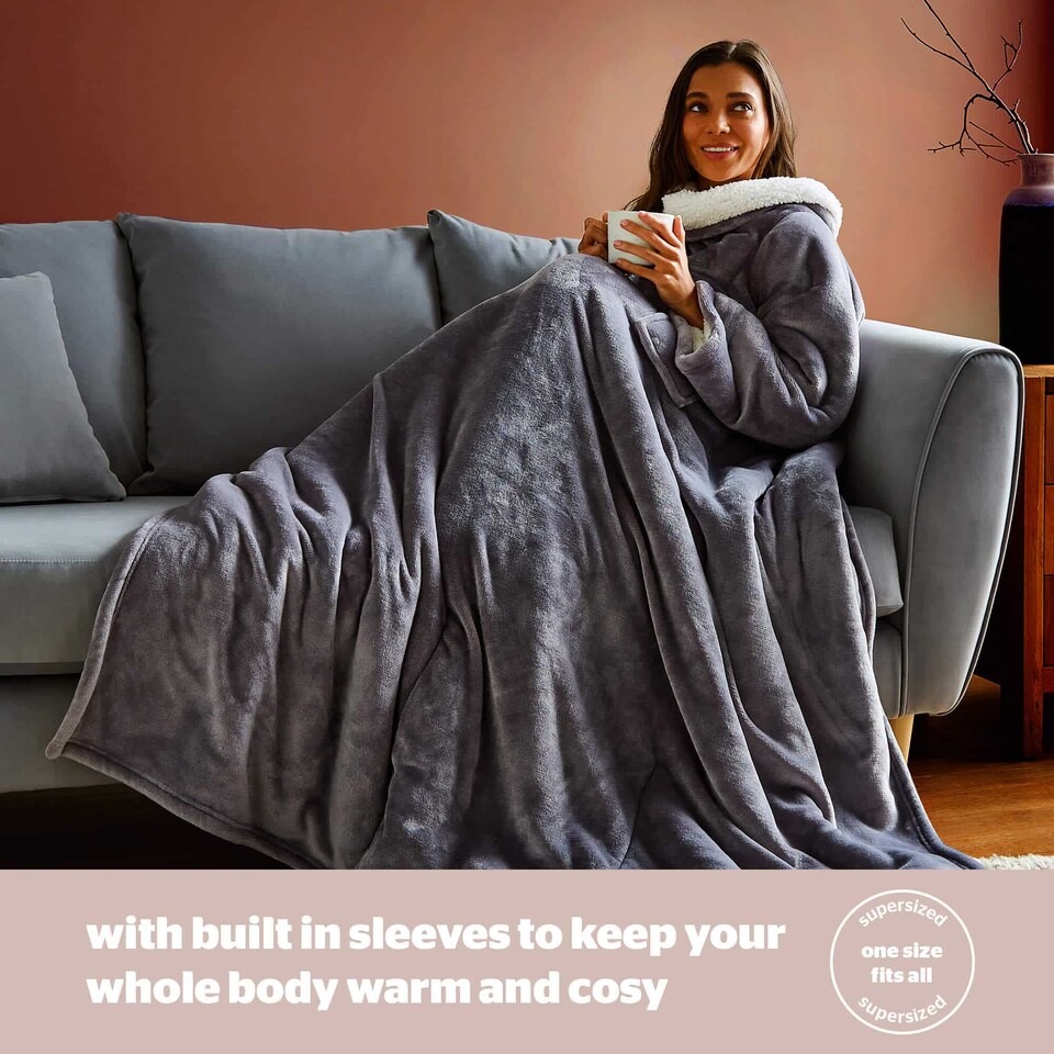 image 1 of Silentnight Luxury Snugsie Heated Wearable Blanket