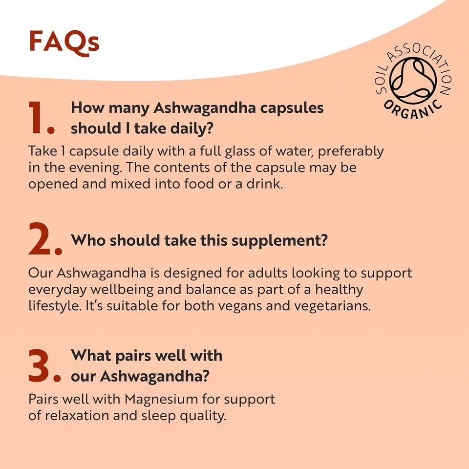 image 1 of Nutravita Organic Ashwagandha KSM-66 with 5pct Withanolides - Highest Concentration Most Bioavailable Full-Spectrum Root Powder - 60 Vegan Capsules