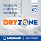 image 9 of Dryzone Anti-Mould Premium Silicone Sealant Clear 310ml x 4 Pack - Low-Odour, Low VOC for Bathroom, Kitchen, Window, Sink