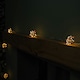 image 5 of 9.5m 400 LED MicroBrights Starburst Christmas Lights with Timer in Red & Vintage Gold