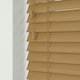 image 2 of 130cm Sahara Oak Faux Wood Venetian Blinds with String (120cm Drop) | Brown | Brown