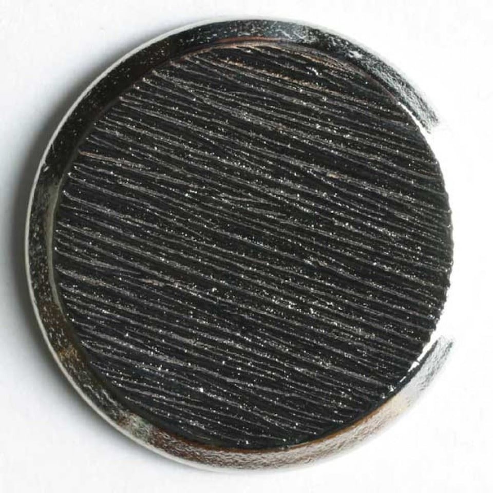Dill Silver Round Metal Buttons for Dressmaking - 18mm - per value pack of 30