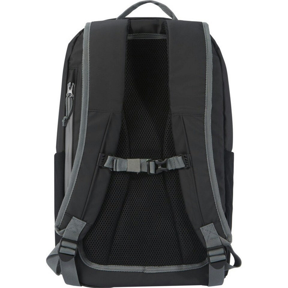 image 1 of Aqua Recycled Water Resistant 21L Laptop Backpack - Solid Black - One Size