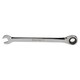 image 2 of 10mm +13mm Metric Ratchet Combination Spanner Wrench Reversible 72 Teeth