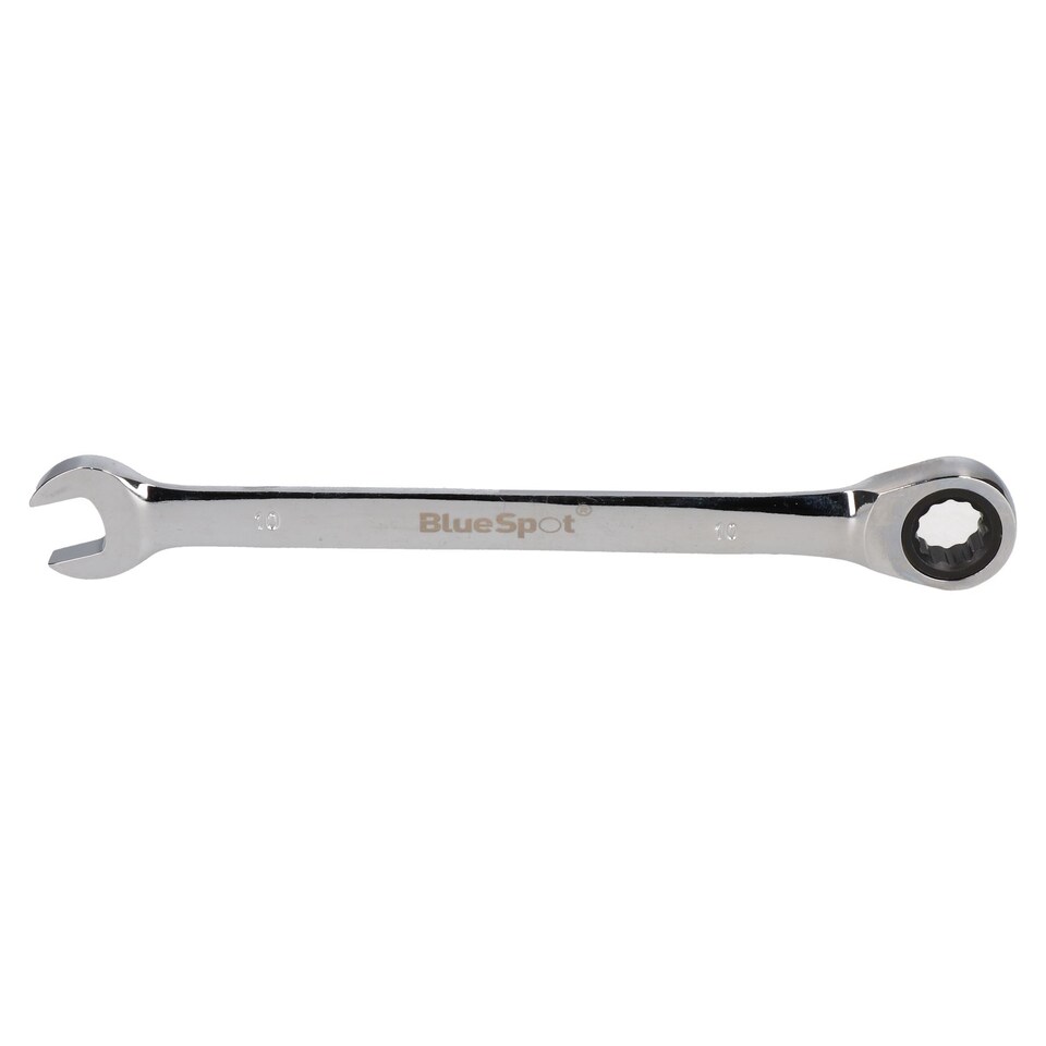 image 1 of 10mm +13mm Metric Ratchet Combination Spanner Wrench Reversible 72 Teeth