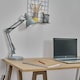 image 2 of ValueLights Retro Adjustable Grey Metal Bedside Desk Table Lamp | Grey
