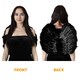 image 5 of Dark Angel Costume Set - Black Wings and Black Halo | Black | One Size