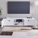 image 7 of Vida Designs Cosmo 2 Door LED TV Unit Entertainment Stand, 160cm, White | White | 1