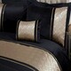 image 3 of Capri Polycotton Duvet Cover Set With Pillowcase Gold | Single