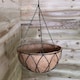 image 9 of Tom Chambers Black Lattice Metal Garden Patio Flower Wall Hanging Basket with WaterSave Coco Fibre Liner 35cm - Without Bracket | Black | Black