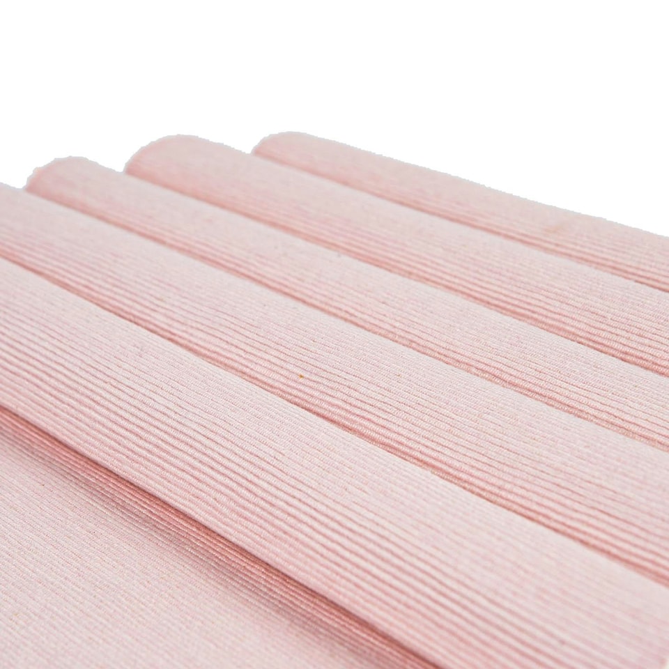 image 1 of Nicola Spring Cotton Fabric Placemats - Baby Pink - Pack of 6 Pink