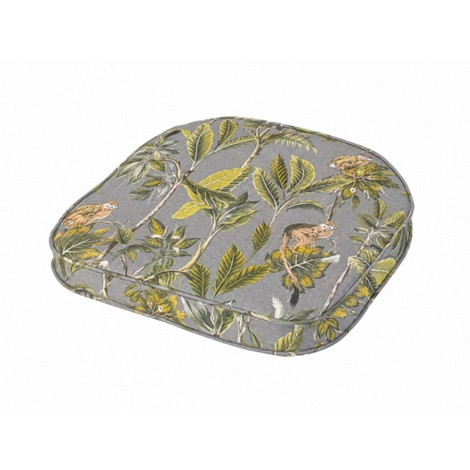 Tropical D Pad Seat Cushion (Pack of 4) - L41 x W38 cm - Grey