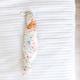 image 2 of Copper Pearl Knitted Swaddle Blanket Nautical