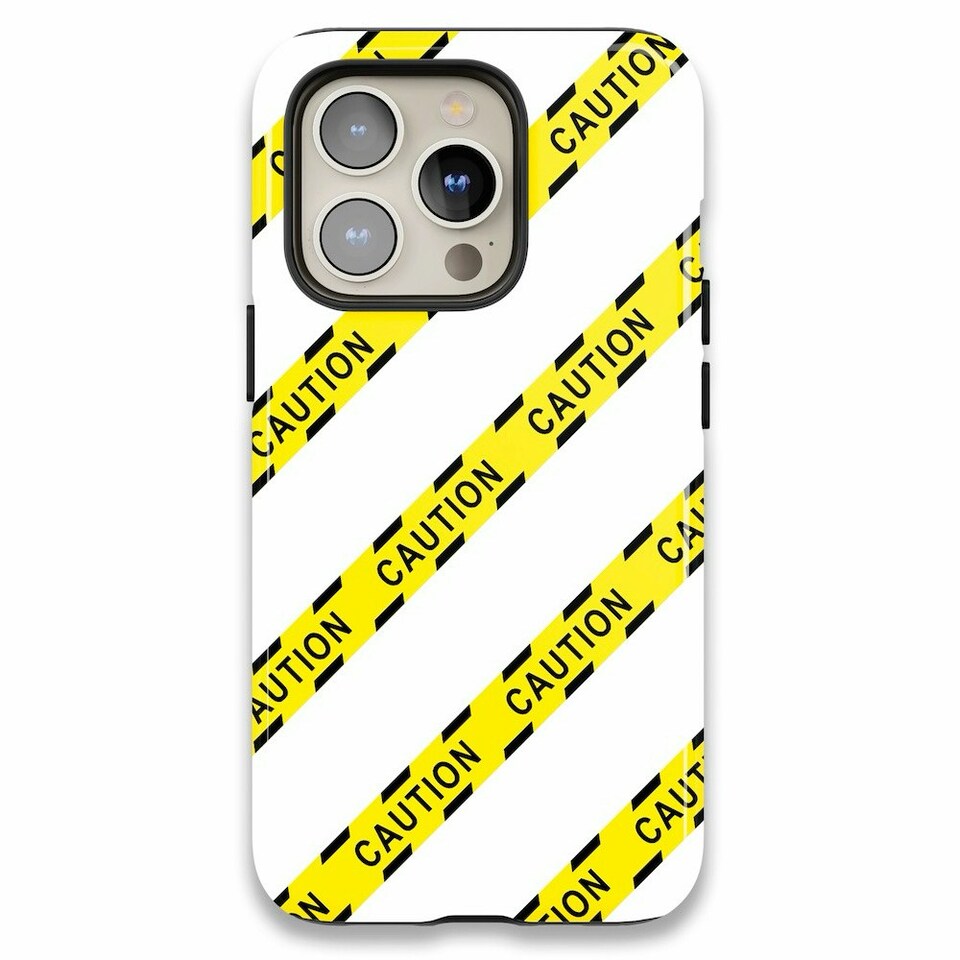 image 1 of Caution Phone Case | Multi | iPhone 15 Pro Max
Tough | iPhone 15 Pro Max
Tough