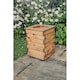image 1 of Multi Pack of 2 - Valley Tall Square Planter - Timber - L39 x W39 x H52 cm - Garden Trough - Fully Assembled | Brown